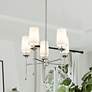 2_Emily 28" Wide Polished Nickel 5-Light Chandelier