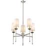 5_Emily 28" Wide Polished Nickel 5-Light Chandelier more views