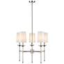 6_Emily 28" Wide Polished Nickel 5-Light Chandelier more views