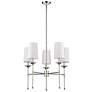 7_Emily 28" Wide Polished Nickel 5-Light Chandelier more views