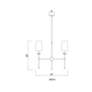 Emily 28" Wide Polished Nickel 5-Light Chandelier in scene