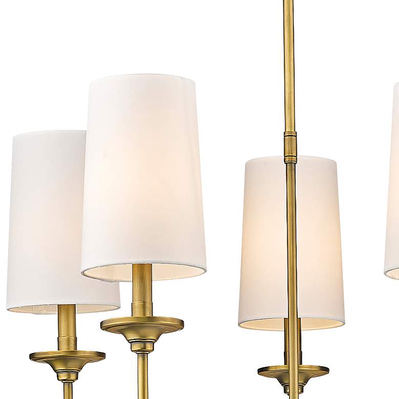 Image 4 Emily 28" Wide Rubbed Brass 5-Light Drum Chandelier more views