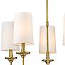 4_Emily 28" Wide Rubbed Brass 5-Light Drum Chandelier more views