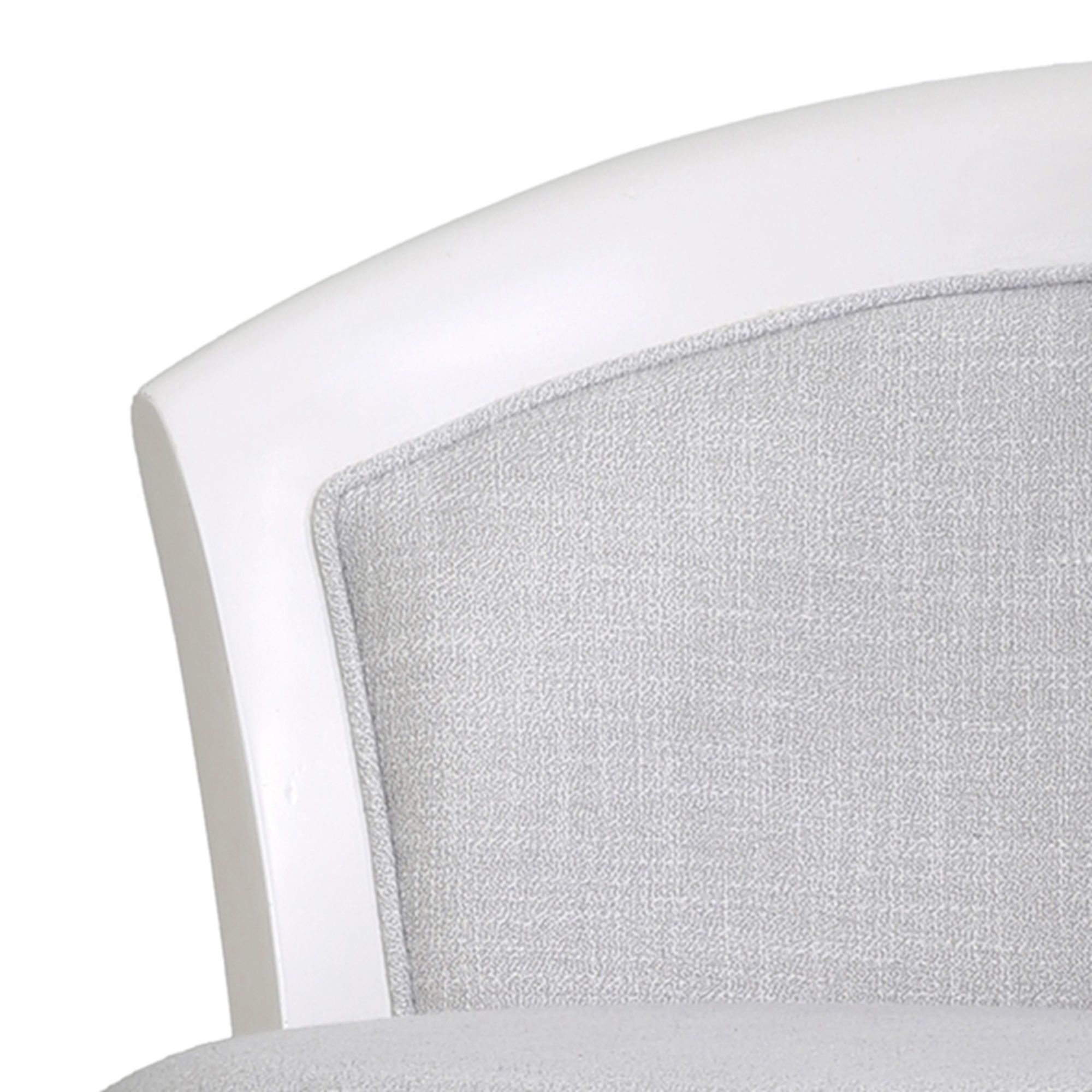 Image 3 Emily 31" Light Gray Fabric Swivel Bar Stool more views