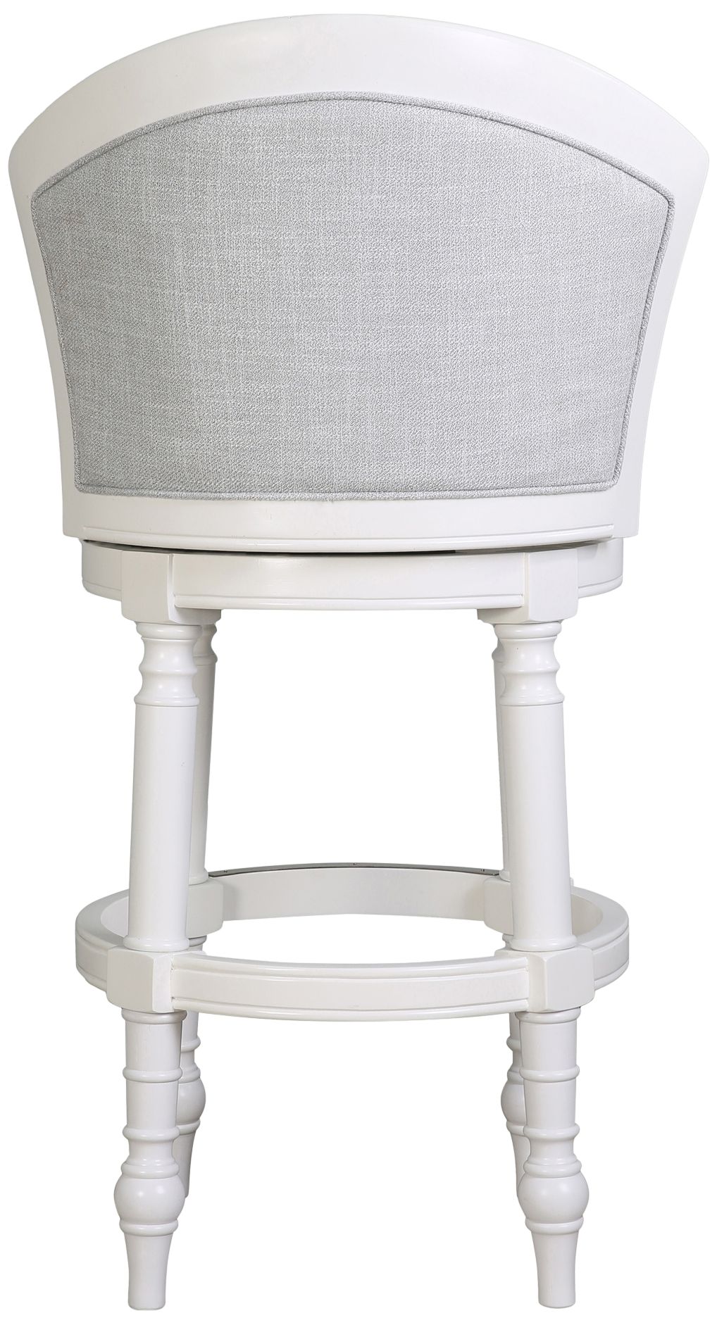 Image 6 Emily 31" Light Gray Fabric Swivel Bar Stool more views