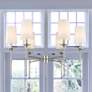 1_Emily 38" Wide Brushed Nickel 6-Light Chandelier