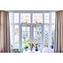 4_Emily 38" Wide Brushed Nickel 6-Light Chandelier more views