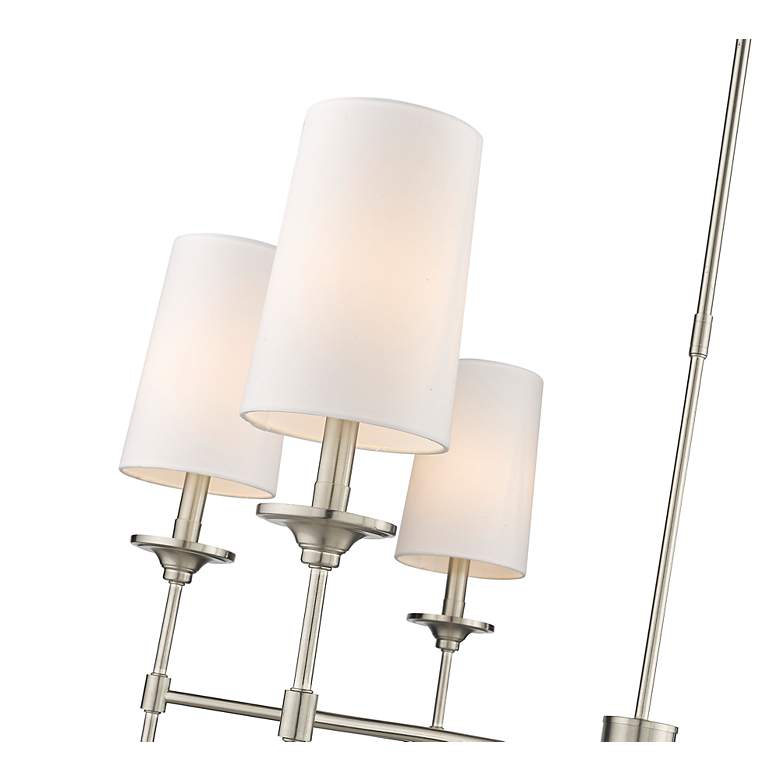 Image 7 Emily 38" Wide Brushed Nickel 6-Light Chandelier more views