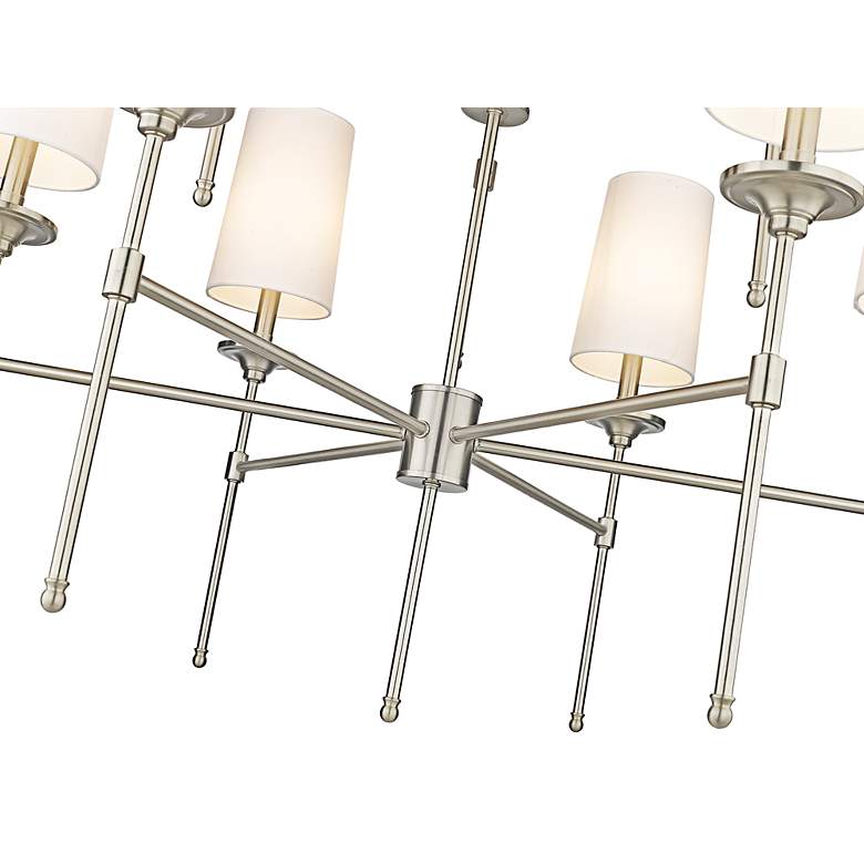Image 6 Emily 38" Wide Brushed Nickel 9-Light Chandelier more views