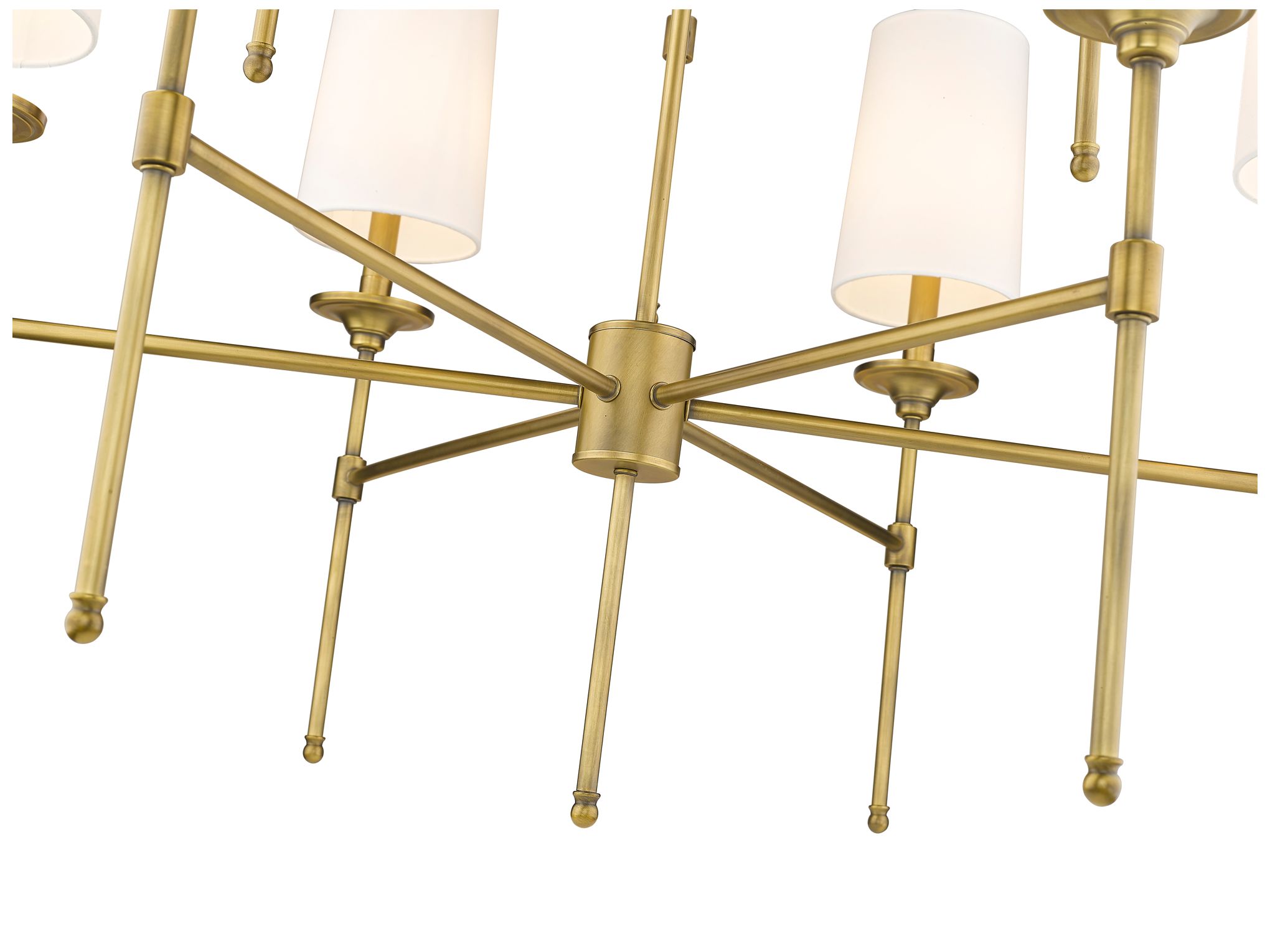 Image 6 Emily 38" Wide Rubbed Brass 9-Light Chandelier more views