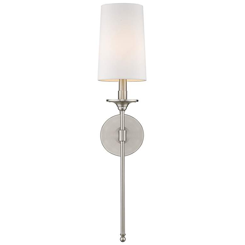 Image 4 Emily by Z-Lite Brushed Nickel 1 Light Wall Sconce more views