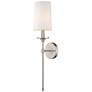 Emily by Z-Lite Brushed Nickel 1 Light Wall Sconce