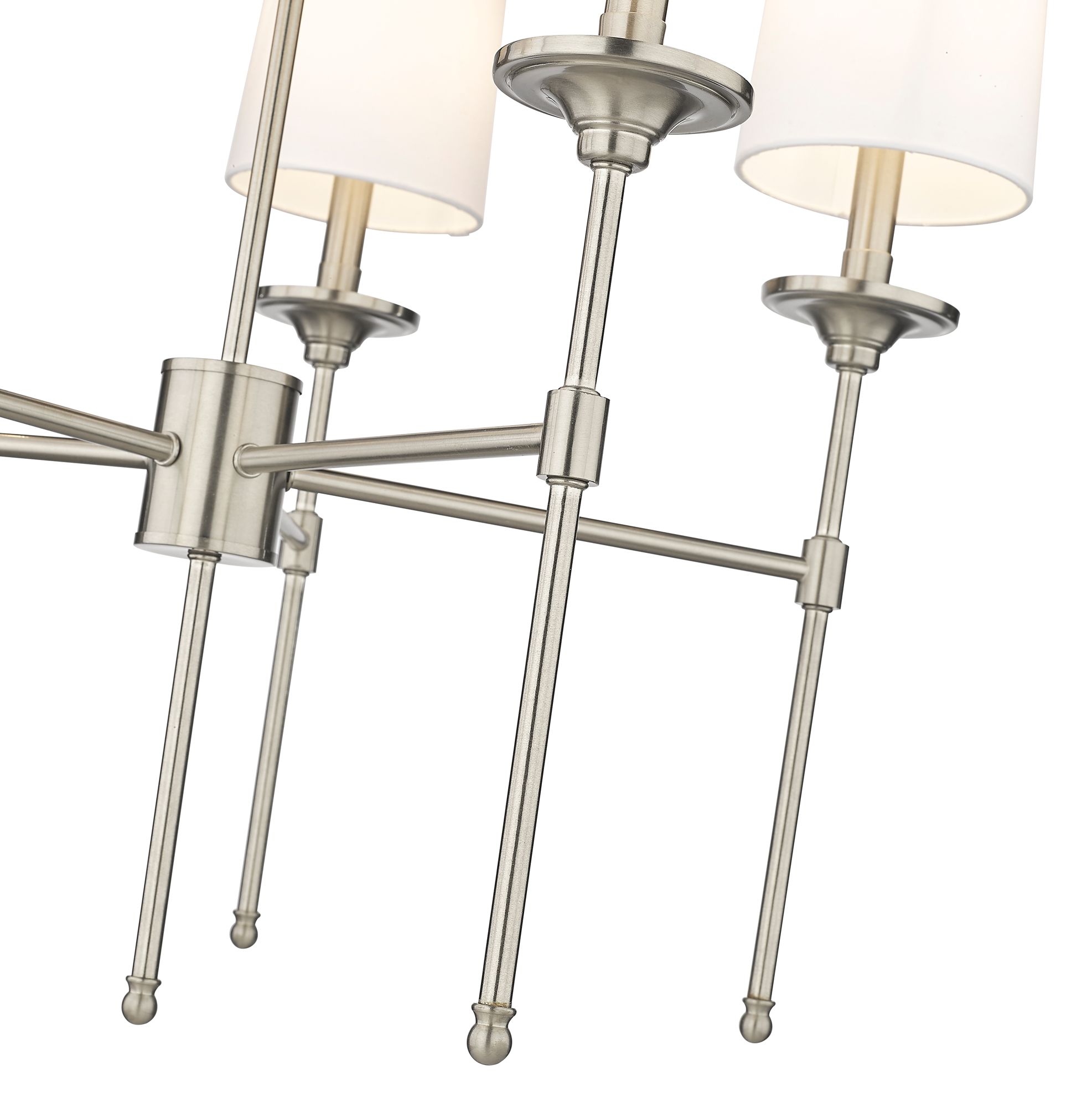 Image 6 Emily by Z-Lite Brushed Nickel 28 inch 5 Light Chandelier more views