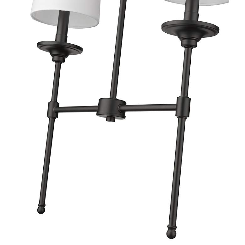 Image 7 Emily by Z-Lite Matte Black 2 Light Island Pendant more views