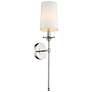 Emily by Z-Lite Polished Nickel 1 Light Wall Sconce