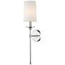 Emily by Z-Lite Polished Nickel 1 Light Wall Sconce