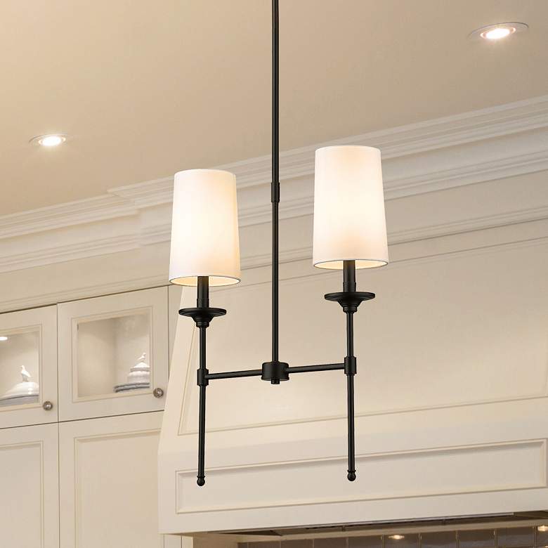 Image 1 Emily by Z-Lite Polished Nickel 2 Light Island Pendant