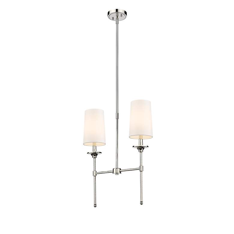 Image 6 Emily by Z-Lite Polished Nickel 2 Light Island Pendant more views