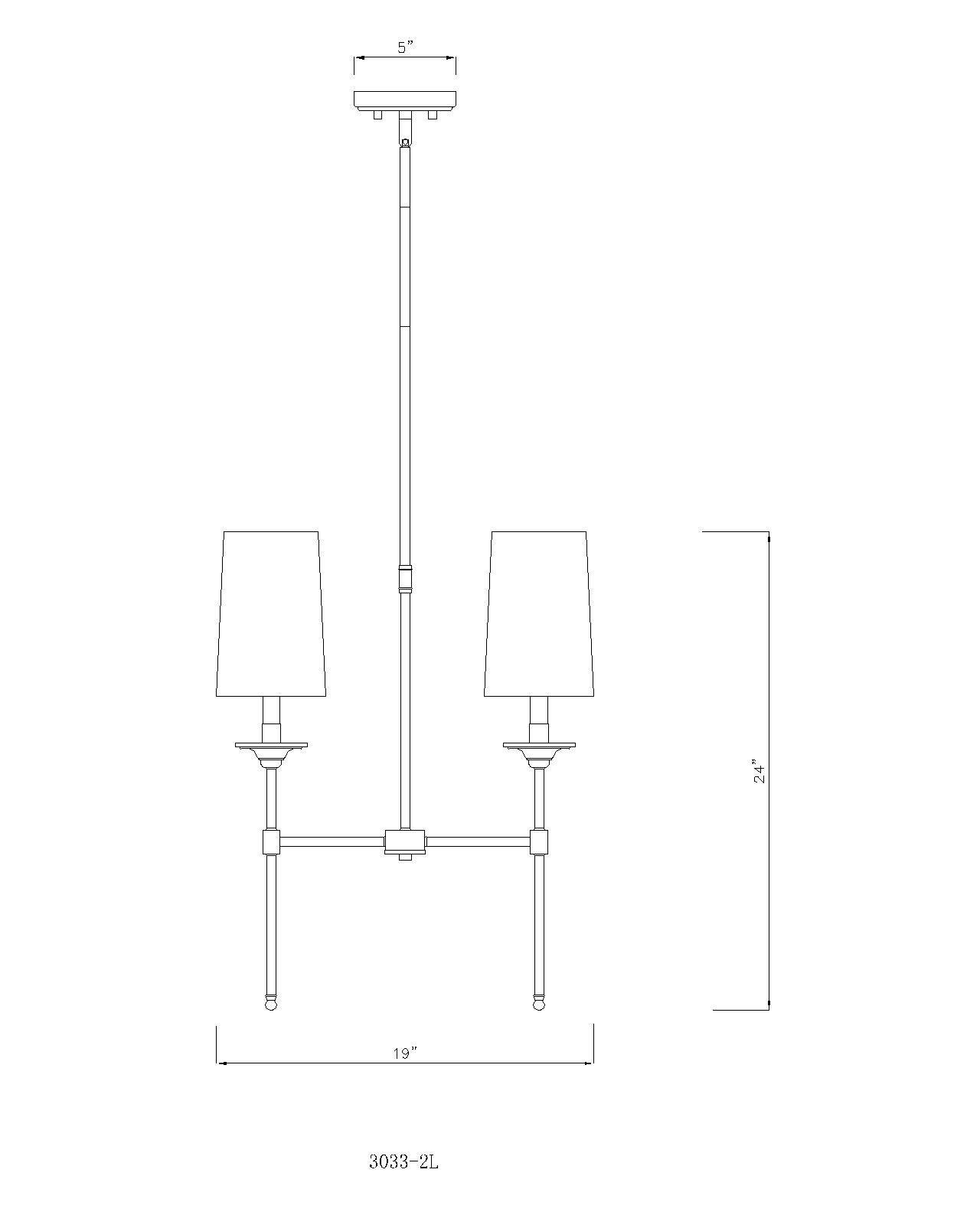 Emily by Z-Lite Polished Nickel 2 Light Island Pendant