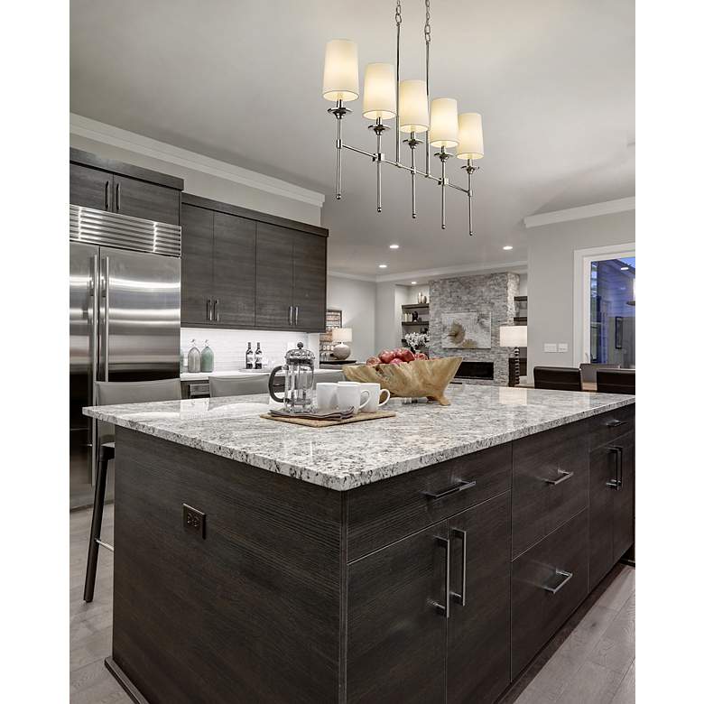 Image 4 Emily by Z-Lite Polished Nickel 5 Light Island Pendant more views