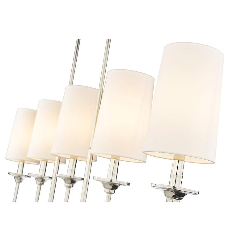 Image 7 Emily by Z-Lite Polished Nickel 5 Light Island Pendant more views