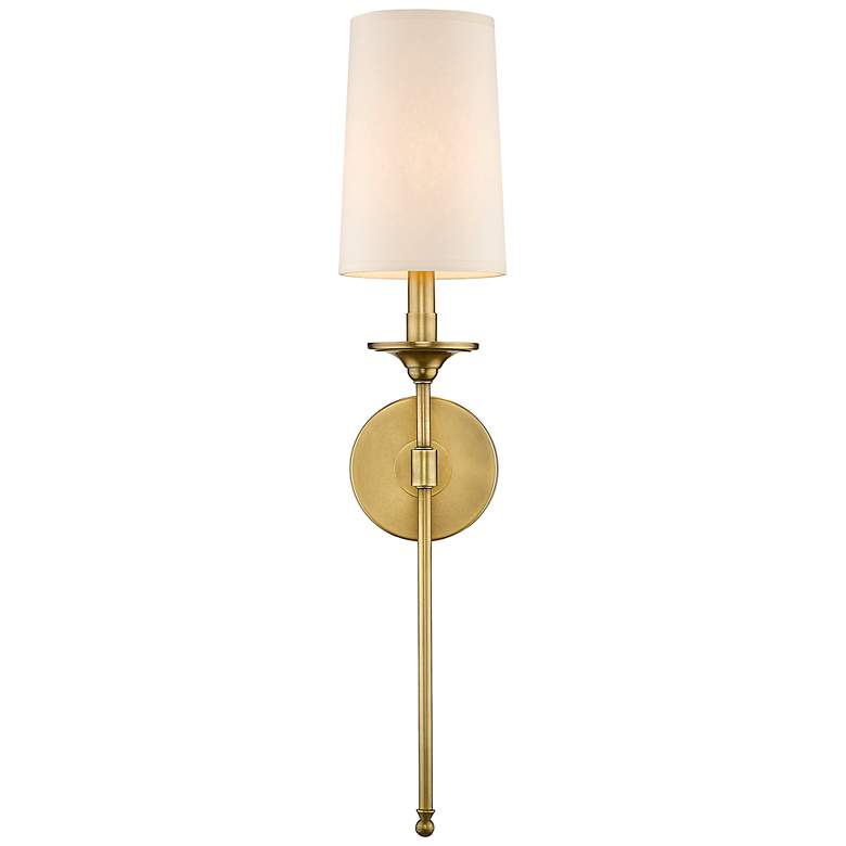 Image 3 Emily by Z-Lite Rubbed Brass 1 Light Wall Sconce more views