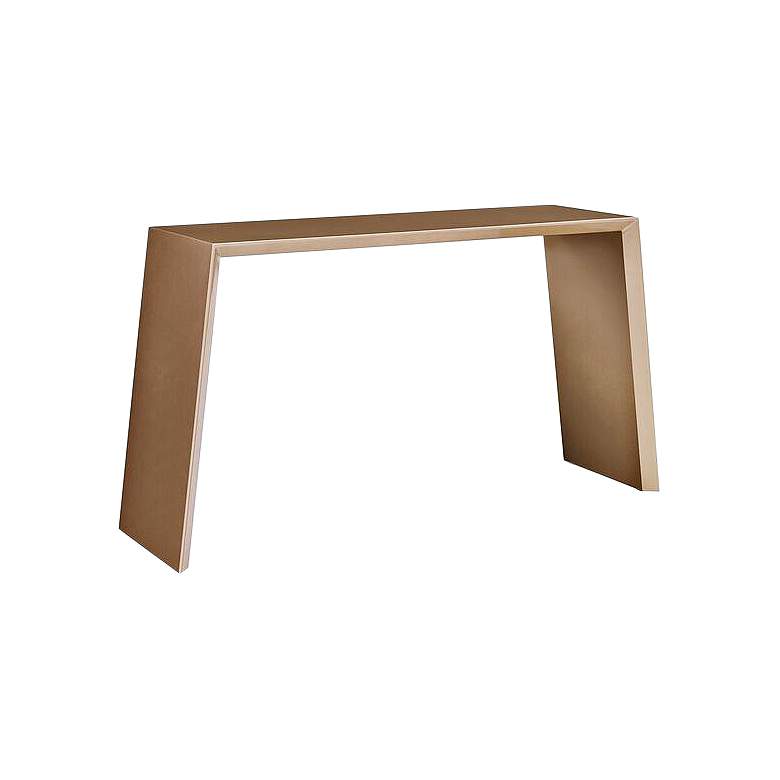 Image 1 Emily High-Gloss Gold Lacquer Console Table