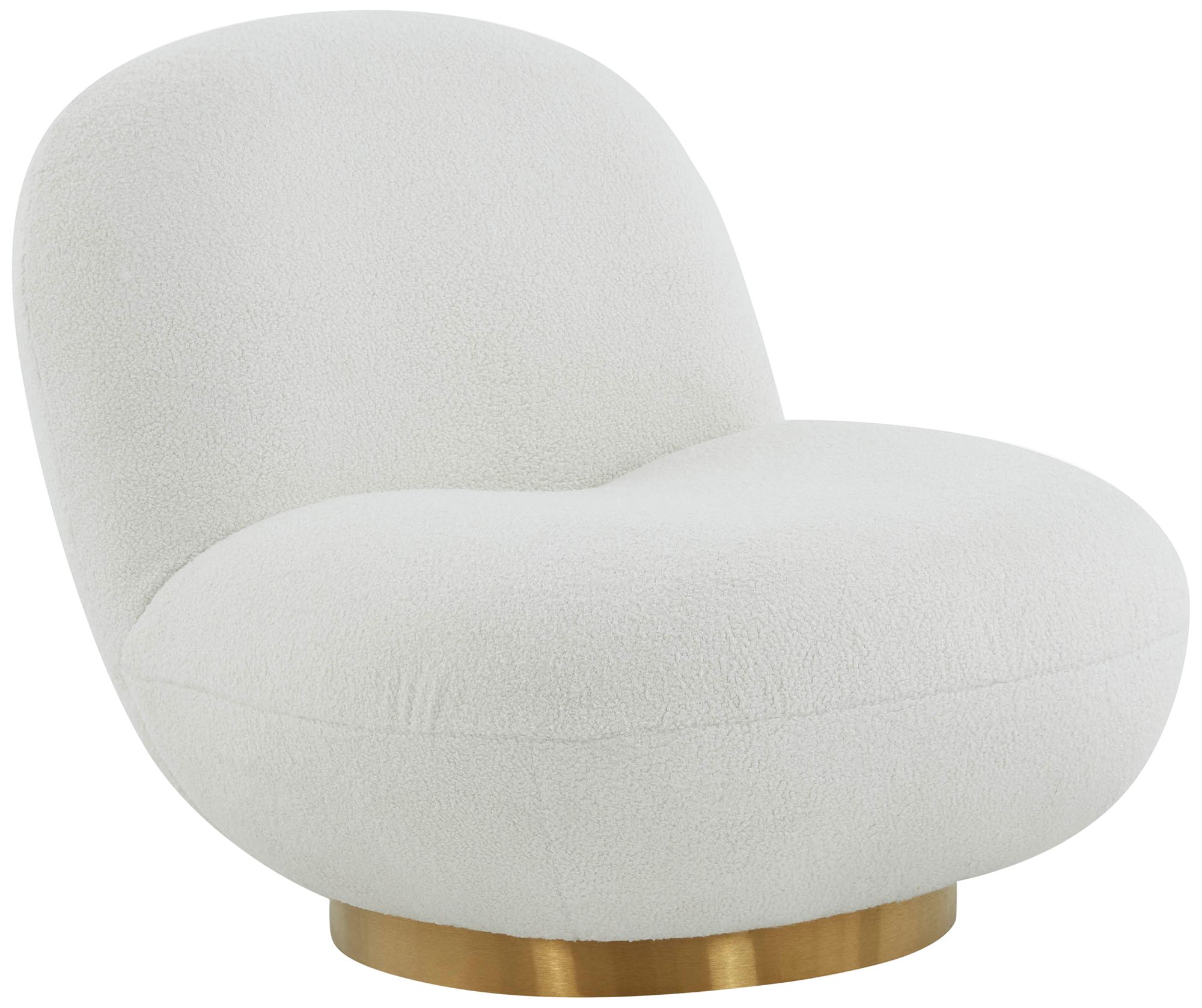 White swivel accent discount chair