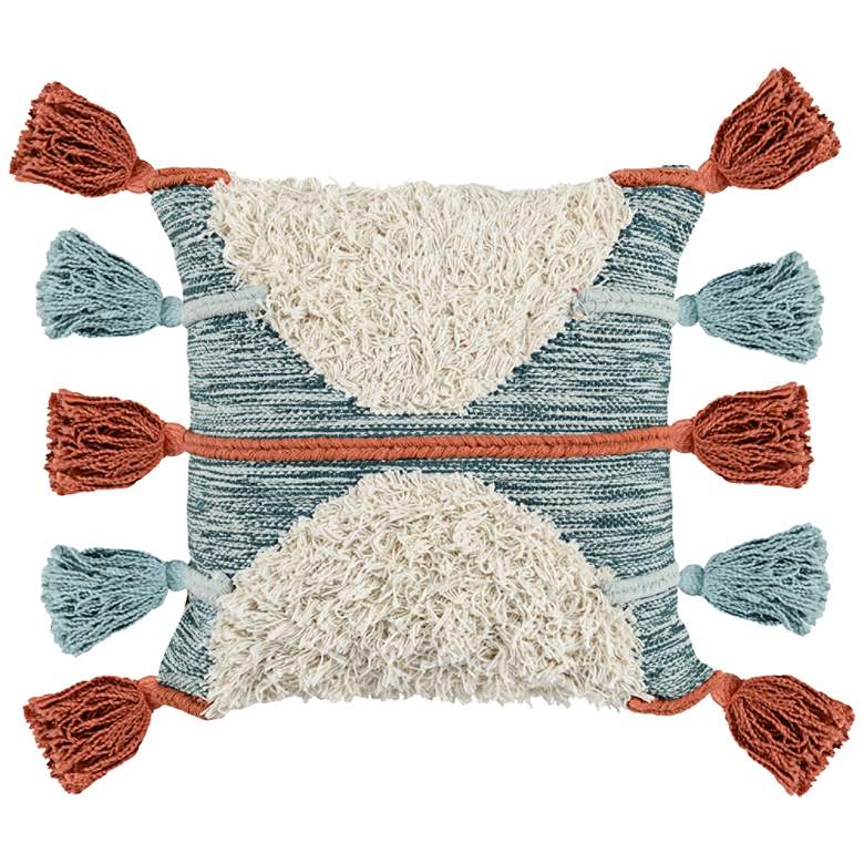 Image 1 Emira Skyblue Multi-Color 20" Square Decorative Pillow