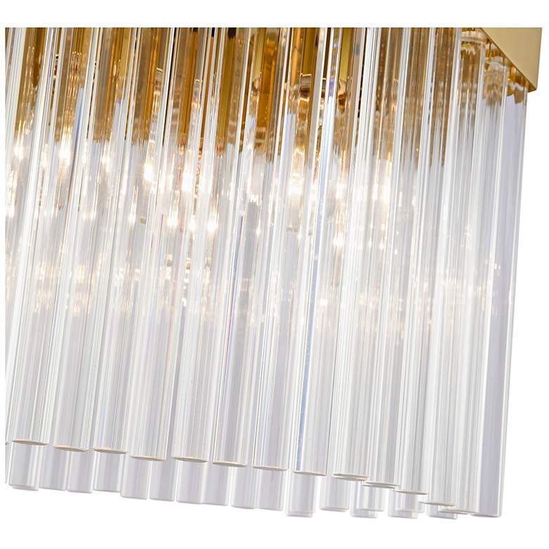 Image 4 Emma 13.87" Wide 3-Light Brushed Brass Pendant w/ Clear Shade more views