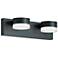 Emma 16" Wide 2 Light Black LED Vanity Light