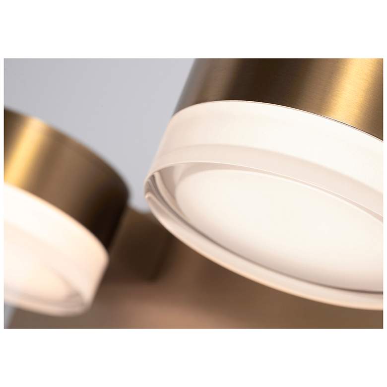 Image 3 Emma 16" Wide 2 Light Light Antique Brass LED Vanity Light more views