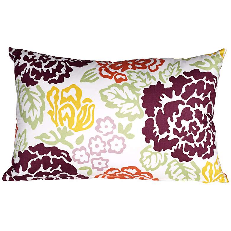 Image 1 Emma 20 inch Wide Floral Lumbar Pillow