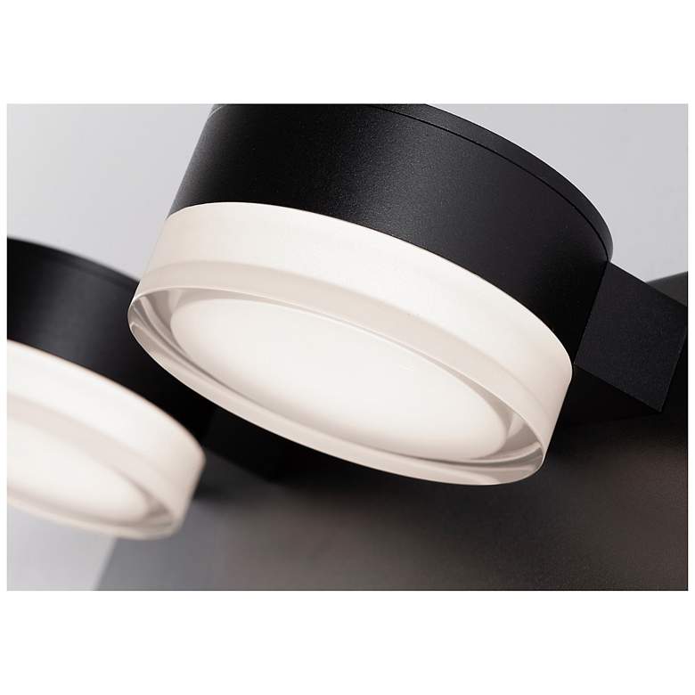Image 3 Emma 24" Wide 3 Light Black LED Vanity Light more views