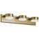 Emma 24" Wide 3 Light Light Antique Brass LED Vanity Light