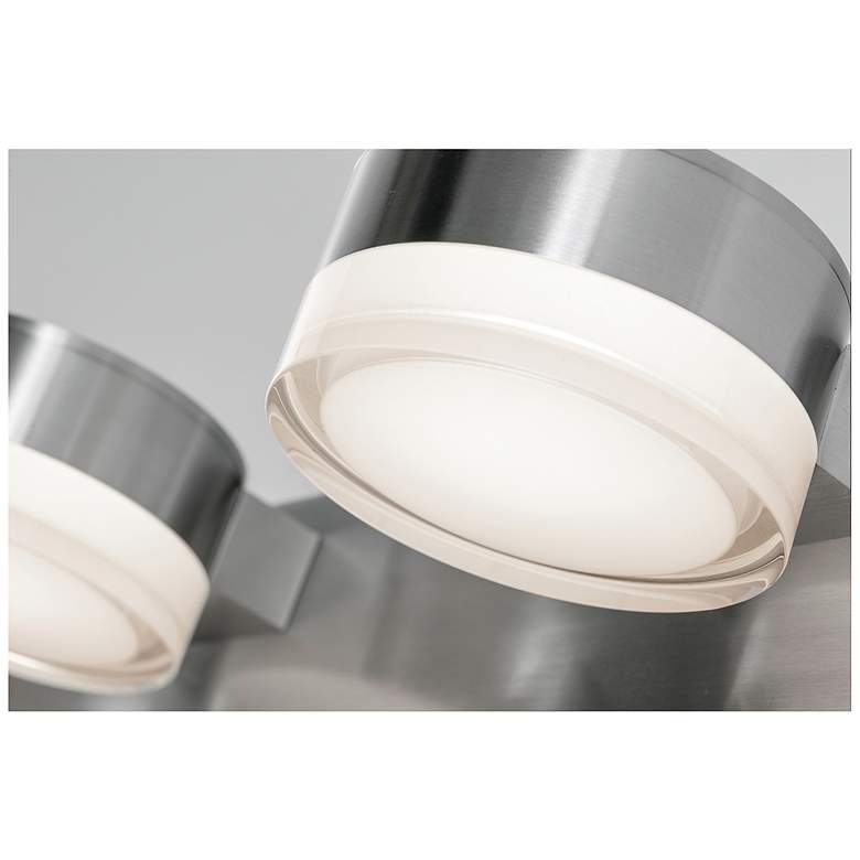 Image 3 Emma 24" Wide 3 Light Satin Nickel LED Vanity Light more views