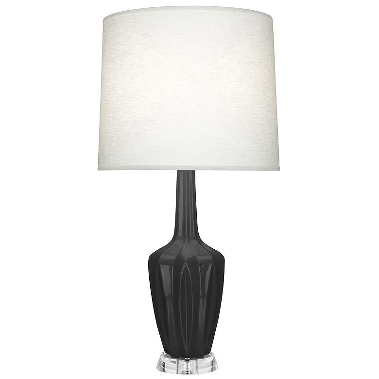 Image 1 Emma 30" High Ash And Polished Nickel Lucite Accent Lamp