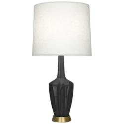 Emma 30" High Ash And Warm Brass Accent Lamp