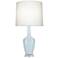 Emma 30" High Baby Blue And Polished Nickel Lucite Accent Lamp