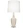 Emma 30" High Bone And Polished Nickel Lucite Accent Lamp