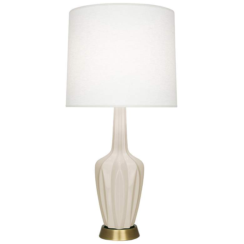 Image 1 Emma 30" High Bone And Warm Brass Accent Lamp