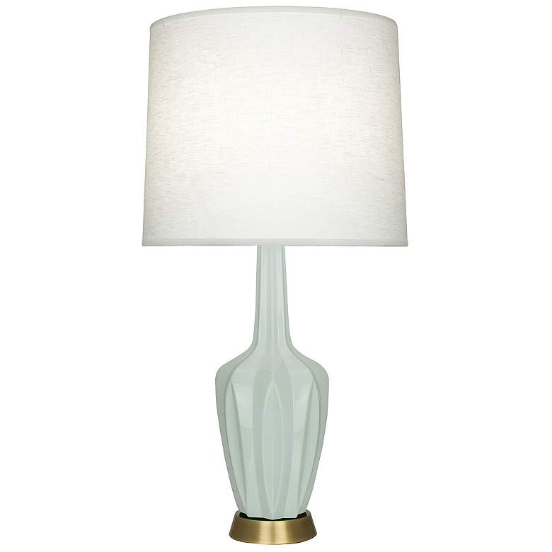 Image 1 Emma 30" High Celadon And Warm Brass Accent Lamp