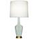 Emma 30" High Celadon And Warm Brass Accent Lamp