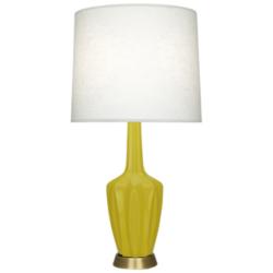 Emma 30" High Citron And Warm Brass Accent Lamp