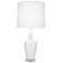 Emma 30" High Daisy And Polished Nickel And Lucite Accent Lamp
