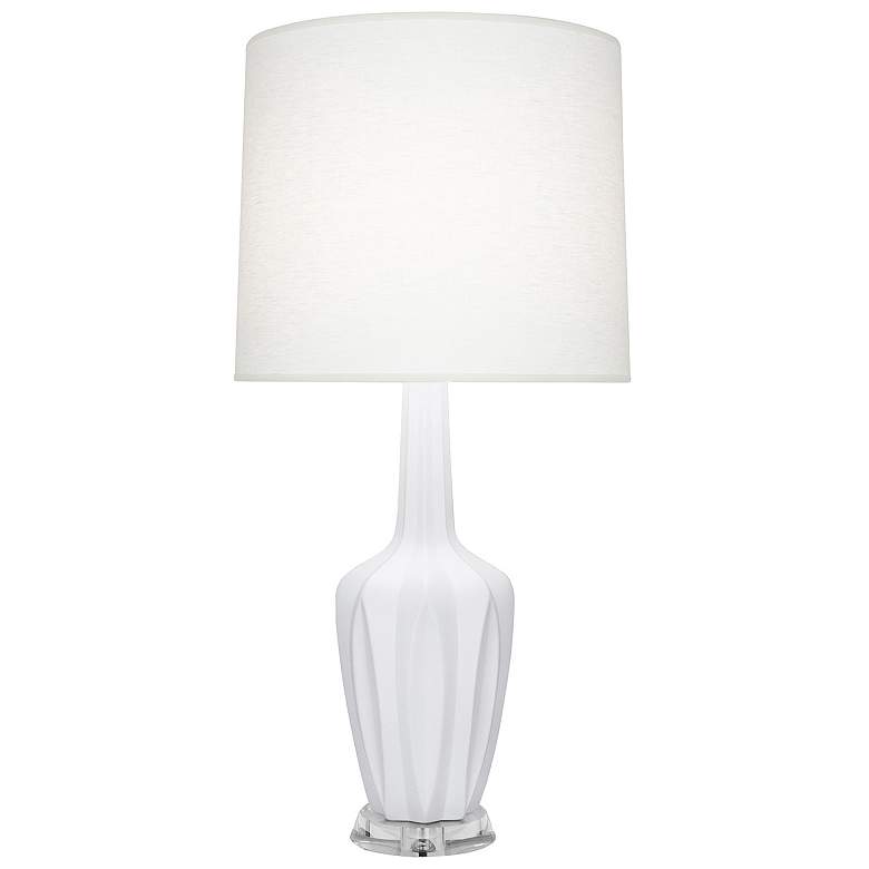 Image 1 Emma 30" High Daisy And Polished Nickel Lucite Accent Lamp