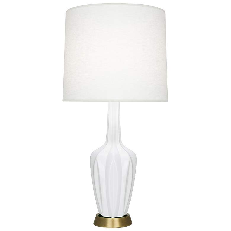 Image 1 Emma 30" High Daisy And Warm Brass Accent Lamp