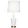Emma 30" High Daisy And Warm Brass Accent Lamp