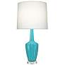 1_Emma 30" High Egg Blue And Polished Nickel Lucite Accent Lamp