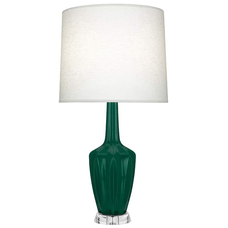 Image 1 Emma 30" High Jungle And Polished Nickel Lucite Accent Lamp